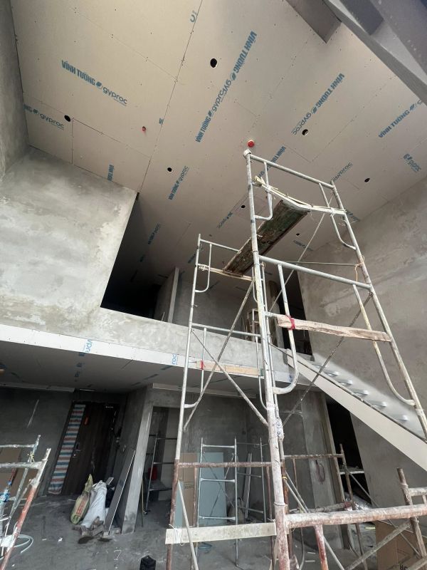 thi công đóng trần thạch cao