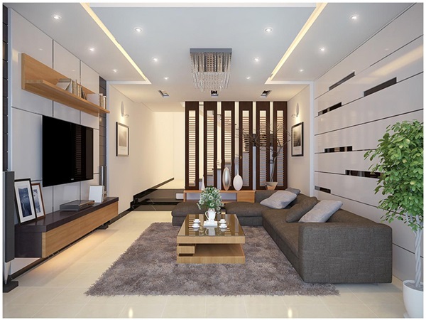 trần thạch cao led khe nối