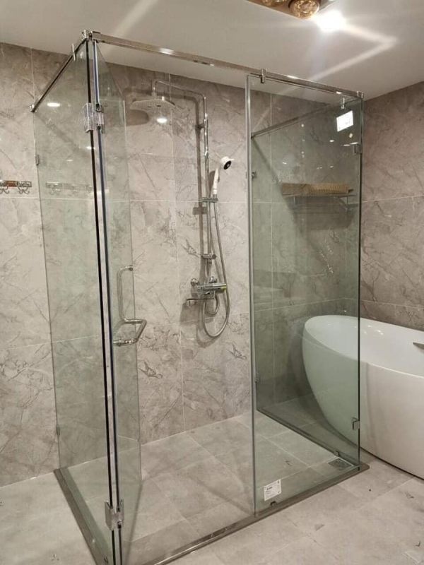 vách kính cường lực cabin tắm