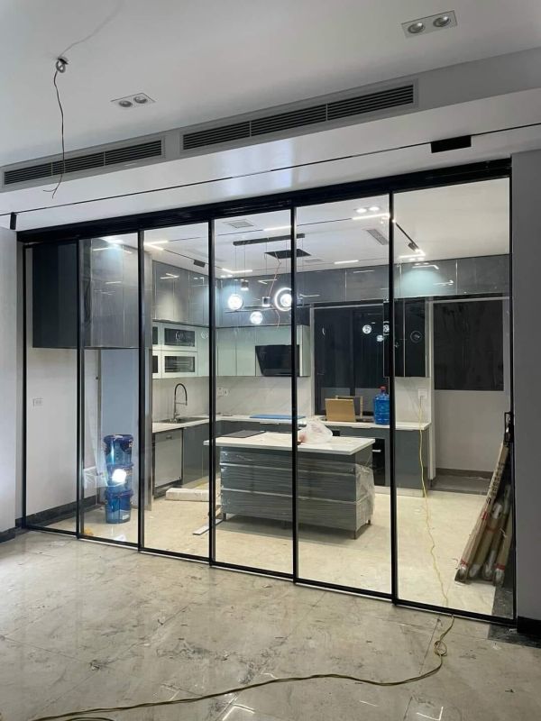 vách kính cường lực văn phòng