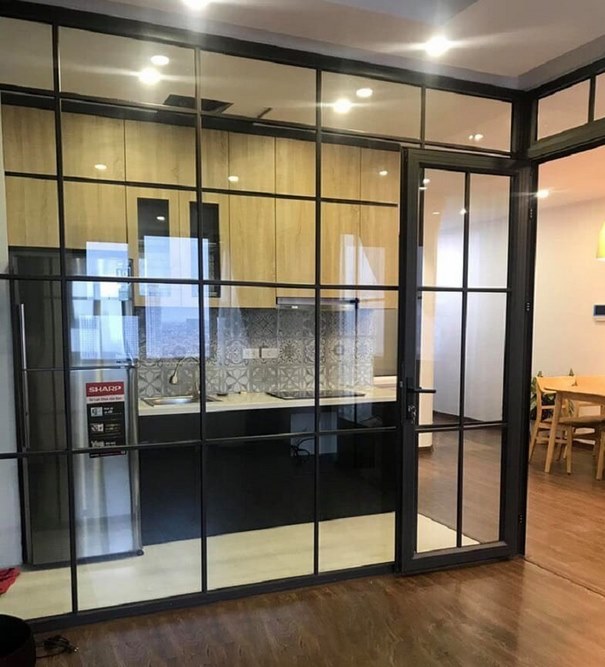 vách kính cường lực
